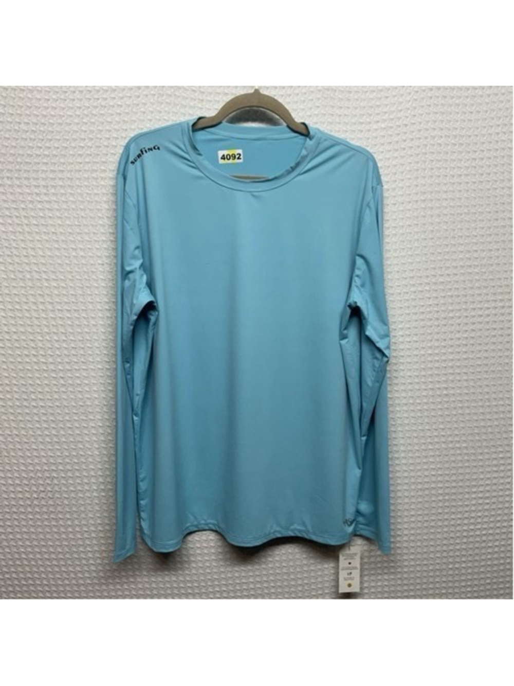NWT Angel Season Aqua Blue Surfing Sun Protection Lightweight T-Shirt Top Men XL
